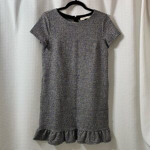 NWT LOFT Petite Rainbow Boucle Flounce Mini Dress